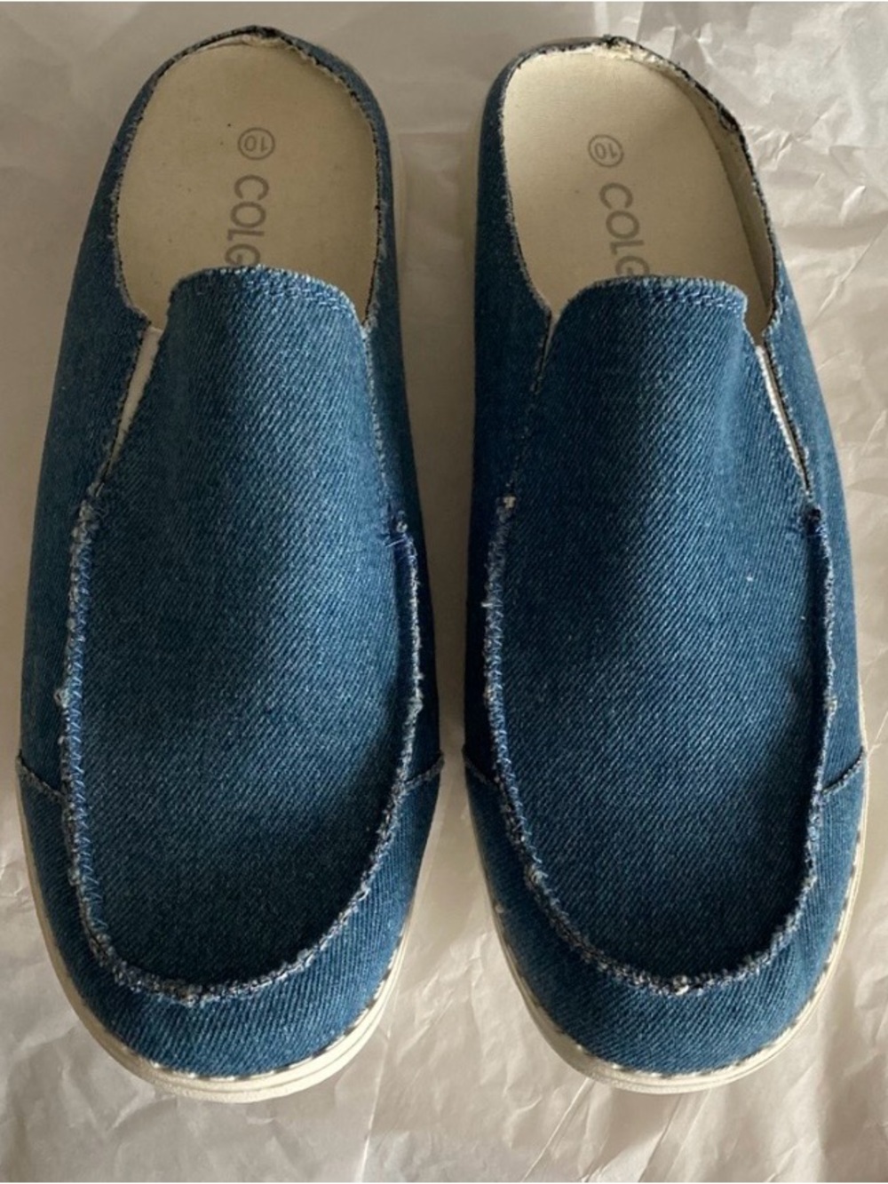 Colgo Denim Mule Shoes